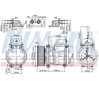 NISSENS 890331 Compressore, Climatizzatore per MERCEDES-BENZ