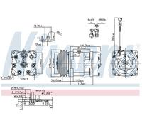 NISSENS 890336 Compressore, Climatizzatore per RENAULT TRUCKS,VOLVO