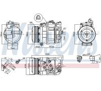 NISSENS 890379 Compressore, Climatizzatore per MERCEDES-BENZ