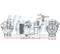 NISSENS 89041 Compressore, Climatizzatore per OPEL,VAUXHALL