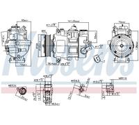 NISSENS 890550 Compressore aria condizionata