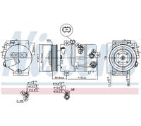 NISSENS 890578 Compressore, Climatizzatore per KIA