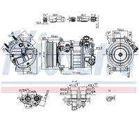 NISSENS 890593 Compressore, Climatizzatore per VOLVO