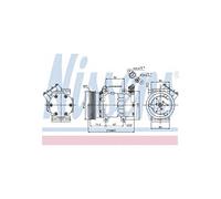 Compressore, condizionatore d'aria NISSENS 89064