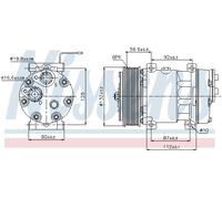 Compressore aria condizionata NISSENS 89065