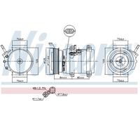 NISSENS 890679 Compressore, Climatizzatore per CHEVROLET,OPEL,VAUXHALL