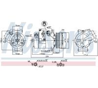NISSENS 890695 Compressore, Climatizzatore per SUZUKI