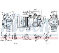 NISSENS 890696 Compressore aria condizionata