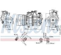NISSENS 890717 Compressore, Climatizzatore per MERCEDES-BENZ