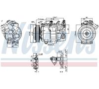 NISSENS 890763 Compressore aria condizionata