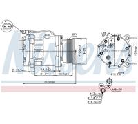 NISSENS 89088 Compressore, Climatizzatore per SEAT,VW