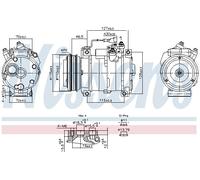 NISSENS 891005 Compressore, Climatizzatore per IVECO