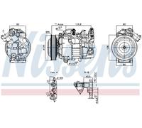 NISSENS 891043 Compressore aria condizionata