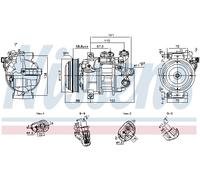 NISSENS 891101 Compressore, Climatizzatore per MERCEDES-BENZ