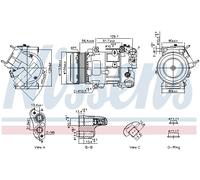 NISSENS 891103 Compressore, Climatizzatore per DS,OPEL,PEUGEOT,VAUXHALL