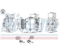 NISSENS 891184 Compressore, Climatizzatore per HYUNDAI,KIA