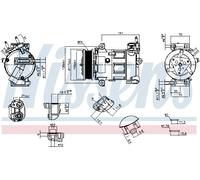 NISSENS 891260 Compressore, Climatizzatore per FORD