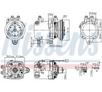 Compressore, condizionatore d'aria NISSENS 89163