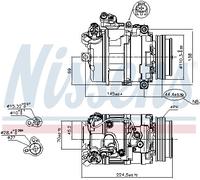 NISSENS 89199 Compressore aria condizionata