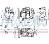 NISSENS 89209 Compressore, Climatizzatore per AUDI
