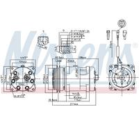 Compressore aria condizionata NISSENS 89220
