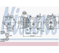 Nissens Compressore aria condizionata 89221