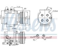 NISSENS 89226 Compressore, Climatizzatore per HONDA