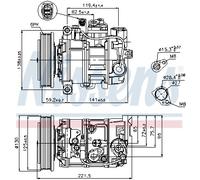 Compressore Aria Condizionata per Audi A4 Cabriolet Lamborghini Gallardo Spyder