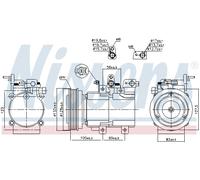 Compressore aria condizionata NISSENS 89238