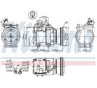 NISSENS 89264 Compressore, Climatizzatore per HYUNDAI
