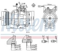 Compressore, condizionatore d'aria NISSENS 89265