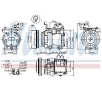 NISSENS 89286 Compressore, Climatizzatore per HYUNDAI,KIA