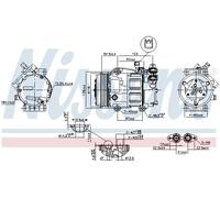 NISSENS 89336 Compressore, Climatizzatore per FORD,MAZDA,VOLVO