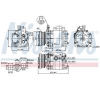 NISSENS 89354 Compressore, Climatizzatore per FORD