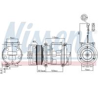 NISSENS 89355 Compressore aria condizionata