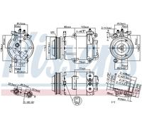 NISSENS 89383 Compressore, Climatizzatore per FORD,VOLVO