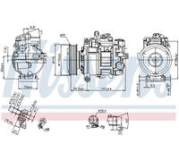 NISSENS 89384 Compressore, Climatizzatore per AUDI