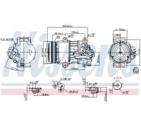 Compressore Aria Condizionata Nissens per Mercedes-Benz Classe A