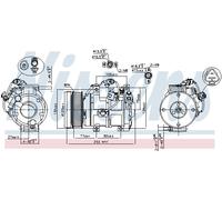NISSENS 89511 Compressore aria condizionata