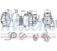 NISSENS 89513 Compressore, Climatizzatore per AUDI