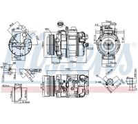 NISSENS 89599 Compressore, Climatizzatore per BMW