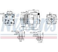 NISSENS 89813 Compressore aria condizionata