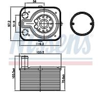 NISSENS 90655 Radiatori Olio