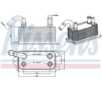 Radiatore olio, olio motore NISSENS 90661