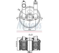 Radiatore olio, cambio automatico NISSENS 90666