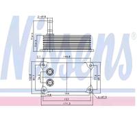 NISSENS 90698 Radiatore olio motore