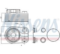 NISSENS 90705 Radiatore olio, Olio motore per DACIA,INFINITI,MERCEDES-BENZ,NISSA