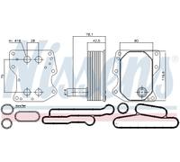 Radiatore olio, olio motore NISSENS 90723