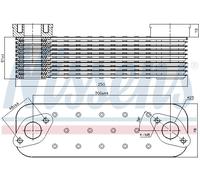 Radiatore olio, olio motore NISSENS 90727