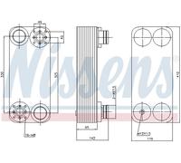NISSENS 90761 Radiatore olio, Cambio automatico